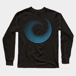 Blue Circle Pattern | Spirituality & Geometry Long Sleeve T-Shirt